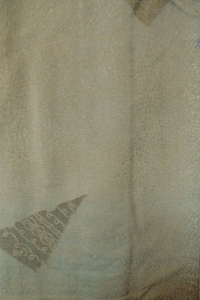 画像3: P0123P 女性用 羽織   シルク（正絹） 薄い青み灰色,  【中古】【USED】【リサイクル】 ★★☆☆☆【P0123P】 (3)