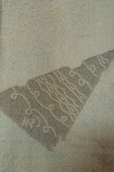 画像6: P0123P 女性用 羽織   シルク（正絹） 薄い青み灰色,  【中古】【USED】【リサイクル】 ★★☆☆☆【P0123P】 (6)