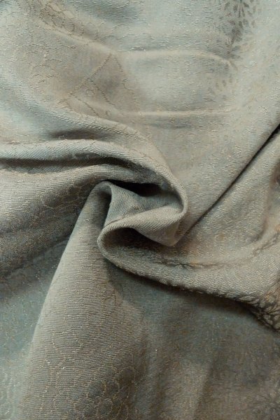 画像13: P0123P 女性用 羽織   シルク（正絹） 薄い青み灰色,  【中古】【USED】【リサイクル】 ★★☆☆☆【P0123P】 (13)