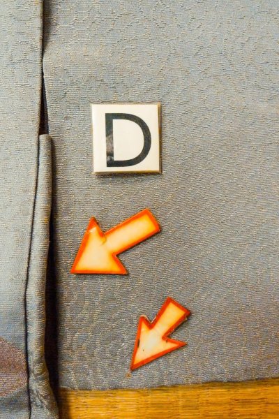 画像18: P0123P 女性用 羽織   シルク（正絹） 薄い青み灰色,  【中古】【USED】【リサイクル】 ★★☆☆☆【P0123P】 (18)