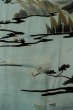 画像4: P0123Q 女性用 羽織   シルク（正絹） 灰色がかった水色,  草 【中古】【USED】【リサイクル】 ★★☆☆☆【P0123Q】 (4)