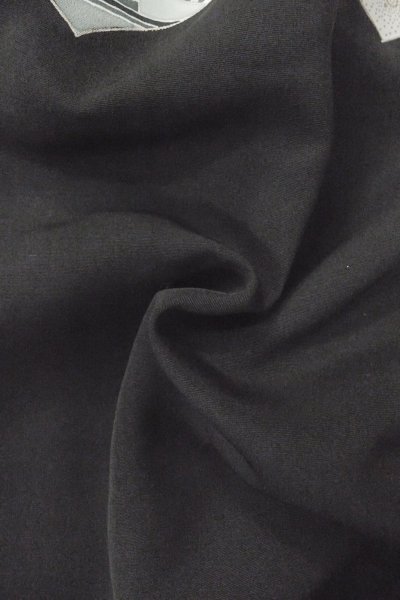 画像11: P0123R 女性用 羽織   シルク（正絹） 黒,  かすみ 【中古】【USED】【リサイクル】 ★★★☆☆【P0123R】 (11)