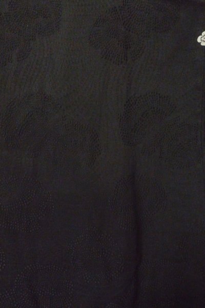 画像3: P0123U 女性用 羽織   シルク（正絹） 黒,  【中古】【USED】【リサイクル】 ★★★★☆【P0123U】 (3)