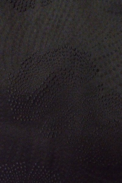 画像7: P0123U 女性用 羽織   シルク（正絹） 黒,  【中古】【USED】【リサイクル】 ★★★★☆【P0123U】 (7)