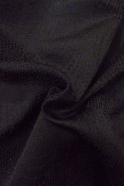 画像13: P0123U 女性用 羽織   シルク（正絹） 黒,  【中古】【USED】【リサイクル】 ★★★★☆【P0123U】 (13)