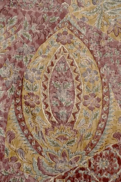 画像5: P0123Y 女性用 羽織   シルク（正絹） 赤み紫色,  鳳凰 【中古】【USED】【リサイクル】 ★★★★☆【P0123Y】 (5)