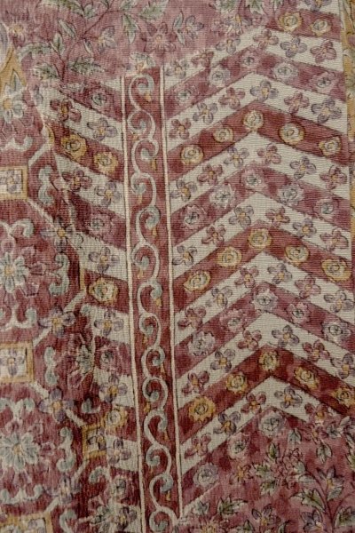 画像6: P0123Y 女性用 羽織   シルク（正絹） 赤み紫色,  鳳凰 【中古】【USED】【リサイクル】 ★★★★☆【P0123Y】 (6)