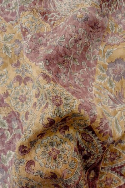 画像11: P0123Y 女性用 羽織   シルク（正絹） 赤み紫色,  鳳凰 【中古】【USED】【リサイクル】 ★★★★☆【P0123Y】 (11)