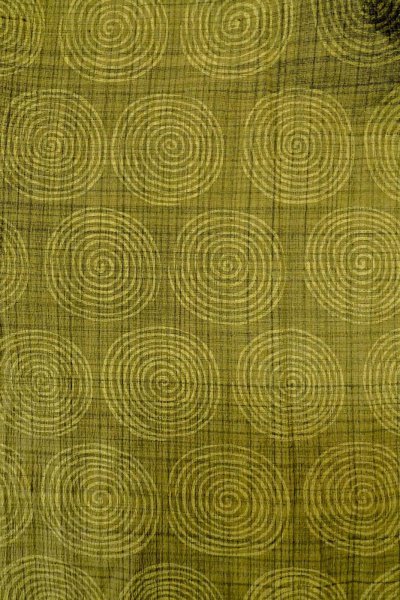 画像3: P0124B 女性用 羽織   シルク（正絹） 淡い黄緑色,  うず 【中古】【USED】【リサイクル】 ★☆☆☆☆【P0124B】 (3)