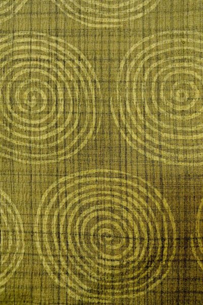 画像6: P0124B 女性用 羽織   シルク（正絹） 淡い黄緑色,  うず 【中古】【USED】【リサイクル】 ★☆☆☆☆【P0124B】 (6)