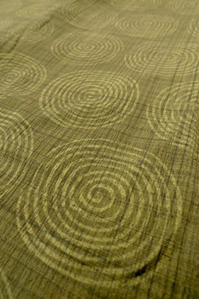 画像8: P0124B 女性用 羽織   シルク（正絹） 淡い黄緑色,  うず 【中古】【USED】【リサイクル】 ★☆☆☆☆【P0124B】 (8)