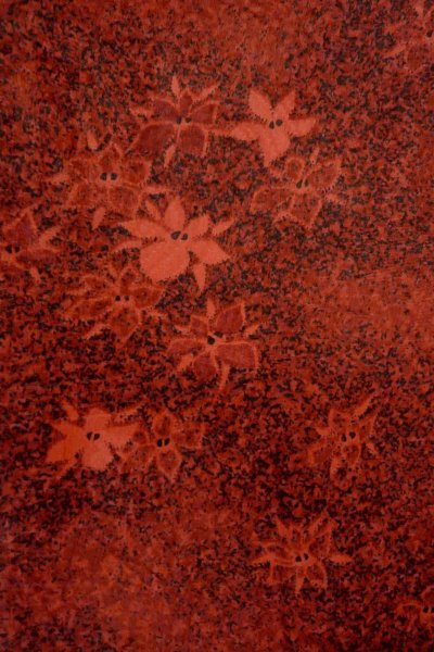 画像5: P0124E 女性用 羽織   シルク（正絹） 深い赤色,  花 【中古】【USED】【リサイクル】 ★★★★☆【P0124E】 (5)