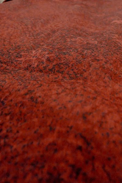 画像9: P0124E 女性用 羽織   シルク（正絹） 深い赤色,  花 【中古】【USED】【リサイクル】 ★★★★☆【P0124E】 (9)