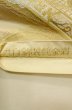 画像3: P0206A 袋帯 女性用着物 シルク（正絹）  光沢のある 金色 ぼたん 【中古】 【USED】 【リサイクル】 ★★★☆☆ (3)