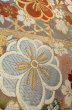 画像8: P0206B 袋帯 女性用着物 シルク（正絹） 光沢のある 灰色がかった マルチカラー 桜 【中古】 【USED】 【リサイクル】 ★★★☆☆ (8)