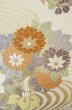 画像5: P0206C 袋帯 女性用着物 シルク（正絹）   オフ　ホワイト 花丸文 【中古】 【USED】 【リサイクル】 ★★★☆☆ (5)