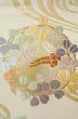 画像6: P0206C 袋帯 女性用着物 シルク（正絹）   オフ　ホワイト 花丸文 【中古】 【USED】 【リサイクル】 ★★★☆☆ (6)