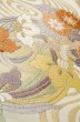 画像8: P0206C 袋帯 女性用着物 シルク（正絹）   オフ　ホワイト 花丸文 【中古】 【USED】 【リサイクル】 ★★★☆☆ (8)