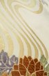画像9: P0206C 袋帯 女性用着物 シルク（正絹）   オフ　ホワイト 花丸文 【中古】 【USED】 【リサイクル】 ★★★☆☆ (9)
