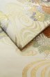 画像11: P0206C 袋帯 女性用着物 シルク（正絹）   オフ　ホワイト 花丸文 【中古】 【USED】 【リサイクル】 ★★★☆☆ (11)