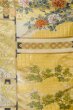 画像4: P0206F 袋帯 女性用着物 シルク（正絹）  光沢のある 金色 ぼたん 【中古】 【USED】 【リサイクル】 ★★★★☆ (4)