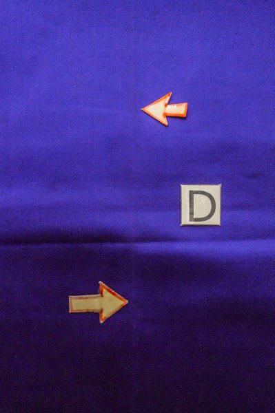 画像15: P0206I 袋帯 女性用着物 シルク（正絹）  鮮やか 紫色 菊 【中古】 【USED】 【リサイクル】 ★★★☆☆ (15)