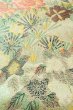 画像10: P0206K 袋帯 女性用着物 シルク（正絹）  光沢のある オフ　ホワイト 花 【中古】 【USED】 【リサイクル】 ★★★★☆ (10)