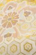 画像14: P0206P 袋帯 女性用着物 シルク（正絹）  薄い 金色 花 【中古】 【USED】 【リサイクル】 ★★★☆☆ (14)