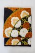 画像2: P0206U 袋帯 女性用着物 シルク（正絹）   黒 菊 【中古】 【USED】 【リサイクル】 ★★★★☆ (2)