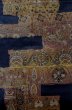 画像4: P0206W 袋帯 女性用着物 シルク（正絹）  深い 藍 唐花 【中古】 【USED】 【リサイクル】 ★★★☆☆ (4)