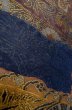 画像9: P0206W 袋帯 女性用着物 シルク（正絹）  深い 藍 唐花 【中古】 【USED】 【リサイクル】 ★★★☆☆ (9)