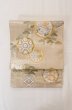 画像2: P0206X 丸帯 女性用着物 シルク（正絹）  淡い 藤色 桜 【中古】 【USED】 【リサイクル】 ★★★★☆ (2)