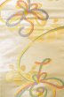 画像4: P0207C 袋帯 女性用着物 シルク（正絹）  光沢のある 金色 花 【中古】 【USED】 【リサイクル】 ★★★★☆ (4)
