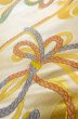 画像10: P0207C 袋帯 女性用着物 シルク（正絹）  光沢のある 金色 花 【中古】 【USED】 【リサイクル】 ★★★★☆ (10)