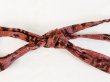画像3: P0219XP 帯締め 女性用着物 綿 淡い 茶色み 桃色 チェック柄 【中古】 【USED】 【リサイクル】 ★★★☆☆ (3)