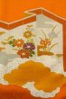 画像7: P0225D 女性用 付下げ   シルク（正絹） 鮮やか橙色,  ぼたん 【中古】【USED】【リサイクル】 ★★★☆☆【P0225D】 (7)
