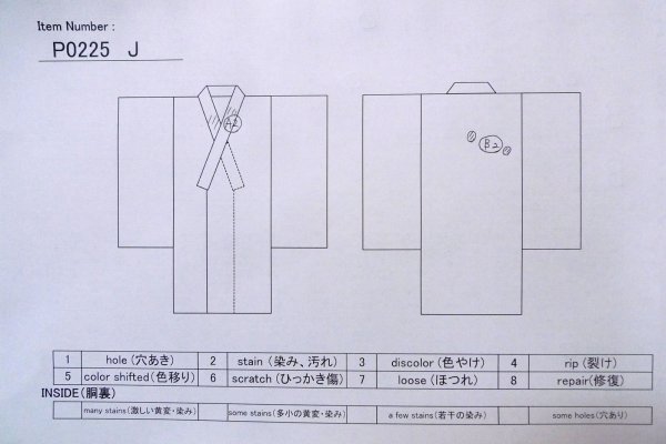 画像10: P0225J 女性用 紋付   シルク（正絹） 黒,  【中古】【USED】【リサイクル】 ★★★☆☆【P0225J】 (10)