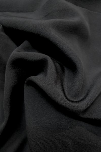 画像10: P0225M 女性用 紋付   シルク（正絹） 黒,  【中古】【USED】【リサイクル】 ★★★★★【P0225M】 (10)