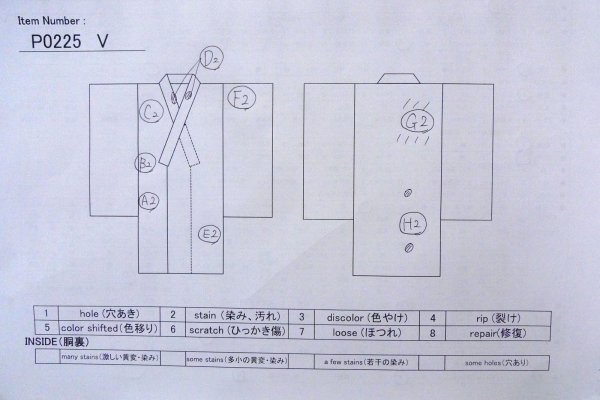 画像12: P0225V 女性用 襦袢   シルク（正絹） 薄い桃色,  丸 【中古】【USED】【リサイクル】 ★★☆☆☆【P0225V】 (12)