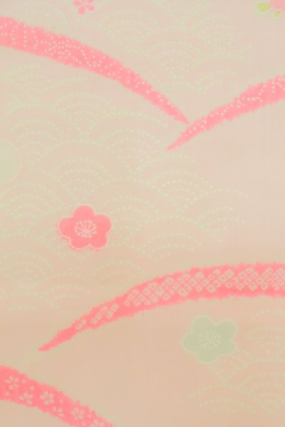 画像5: P0225W 女性用 襦袢   モスリン 薄い桃色,  桜 【中古】【USED】【リサイクル】 ★★★☆☆【P0225W】 (5)