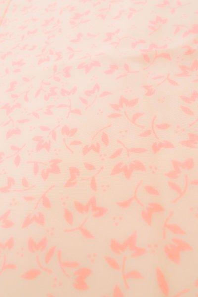 画像8: P0225X 女性用 襦袢   化繊 淡い桃色,  花 【中古】【USED】【リサイクル】 ★★★☆☆【P0225X】 (8)