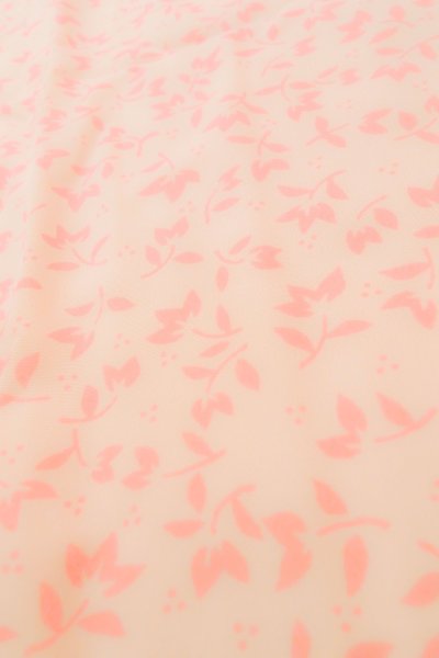画像9: P0225X 女性用 襦袢   化繊 淡い桃色,  花 【中古】【USED】【リサイクル】 ★★★☆☆【P0225X】 (9)
