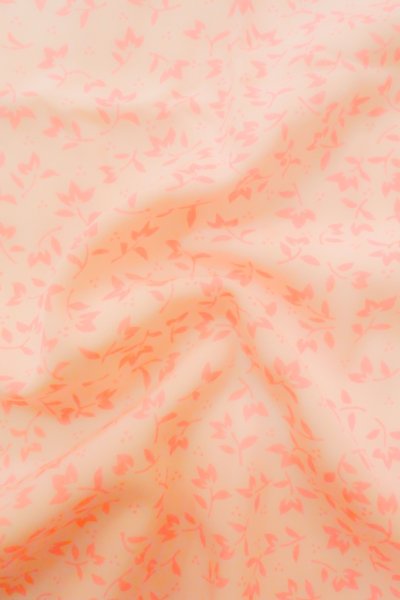画像11: P0225X 女性用 襦袢   化繊 淡い桃色,  花 【中古】【USED】【リサイクル】 ★★★☆☆【P0225X】 (11)