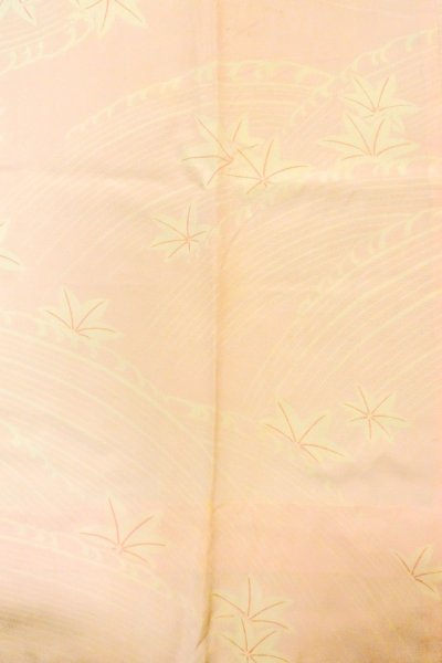 画像4: P0226B 女性用 襦袢   シルク（正絹） 淡い桃色,  もみじ 【中古】【USED】【リサイクル】 ★★☆☆☆【P0226B】 (4)