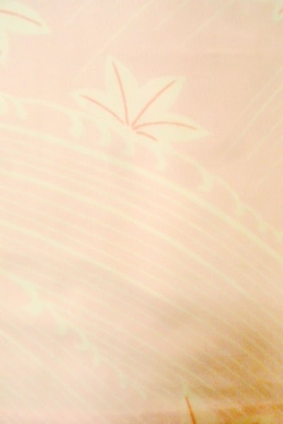 画像6: P0226B 女性用 襦袢   シルク（正絹） 淡い桃色,  もみじ 【中古】【USED】【リサイクル】 ★★☆☆☆【P0226B】 (6)