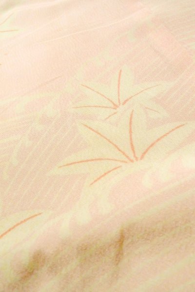 画像9: P0226B 女性用 襦袢   シルク（正絹） 淡い桃色,  もみじ 【中古】【USED】【リサイクル】 ★★☆☆☆【P0226B】 (9)