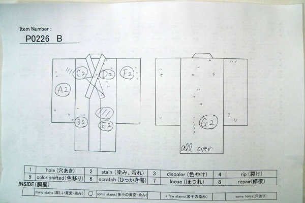 画像13: P0226B 女性用 襦袢   シルク（正絹） 淡い桃色,  もみじ 【中古】【USED】【リサイクル】 ★★☆☆☆【P0226B】 (13)