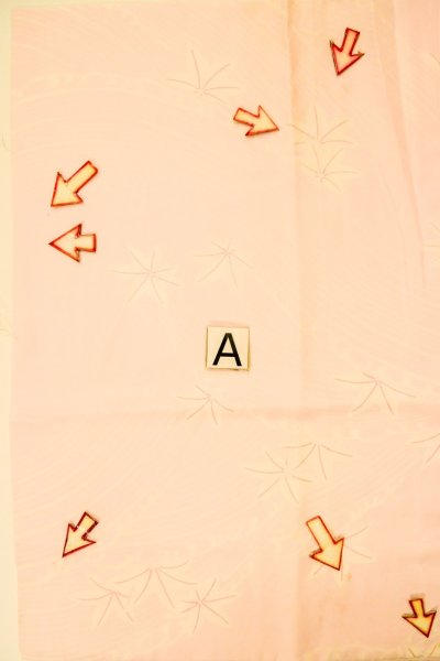 画像14: P0226B 女性用 襦袢   シルク（正絹） 淡い桃色,  もみじ 【中古】【USED】【リサイクル】 ★★☆☆☆【P0226B】 (14)