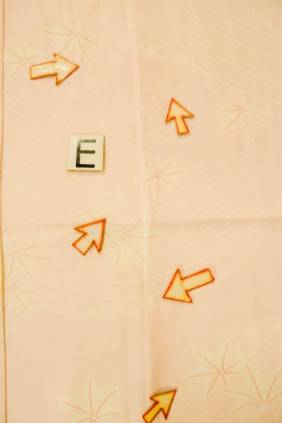 画像18: P0226B 女性用 襦袢   シルク（正絹） 淡い桃色,  もみじ 【中古】【USED】【リサイクル】 ★★☆☆☆【P0226B】 (18)
