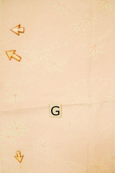 画像20: P0226B 女性用 襦袢   シルク（正絹） 淡い桃色,  もみじ 【中古】【USED】【リサイクル】 ★★☆☆☆【P0226B】 (20)